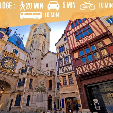 : Vue Panoramique Sur La Seine Avec Parking Appartamento Rouen